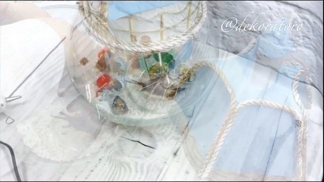 Новый мастер класс по созданию ночника в морском стиле /DekoratoroDIY смотреть онлайн