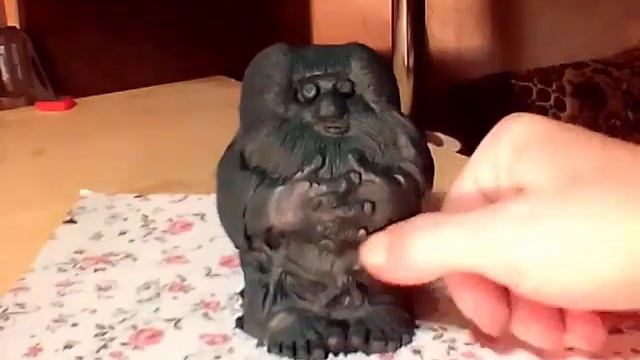 Скульптура лешего из скульптурного пластилина. Лепим сами