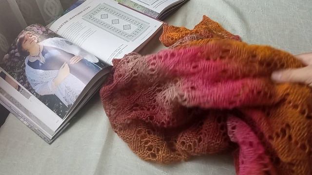 ПАЛАНТИНОМАНИЯ. Новый ажурный палантин. Какой должен быть размер палантина...