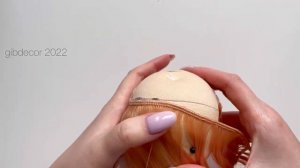 Кукла Клоун — Урок 7. Делаем прическу | Мастер-класс по арлекину | DIY circus toy, clown doll