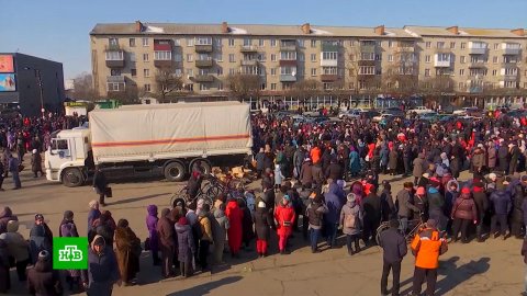 Российские военные доставили 100 тонн гуманитарной помощи в Харьковскую область