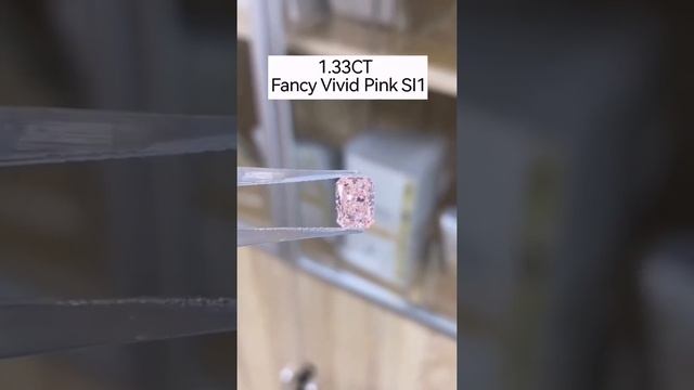 Pink 1.33ct Fancy Vivid Diamonds SI1 Lab-Grown Diamonds CVD Rediant Jewelry Making