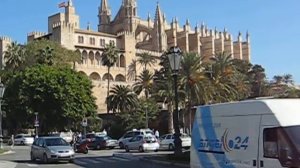 View near Palma Cathedral and Almudaina Palace