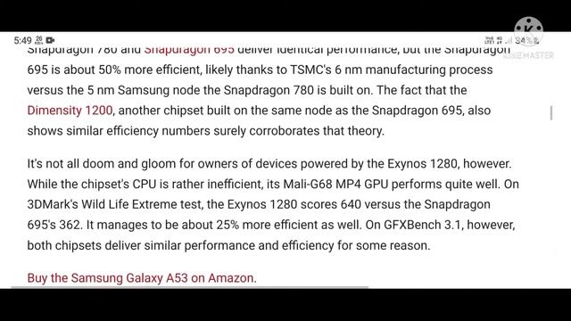 Exynos 1280 vs Snapdragon 695: The Samsung Galaxy A53's chipset is a mixed bag ||