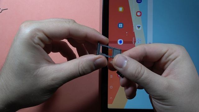 Samsung Galaxy Tab A9+: Install Memory SD Card #taba9plus