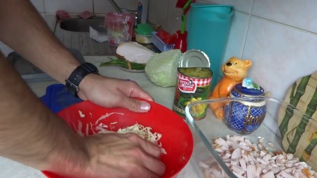 Очень вкусный салат из копченой курицы смотреть онлайн