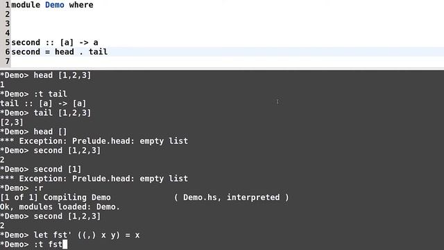 Haskell для начинающих - #57 урок. Деконструкция списков