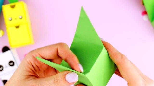 Оригами КОРОБОЧКА Кактус, Ананас и Панда | DIY Органайзер | Origami Box Cactus, Pineapple and Panda