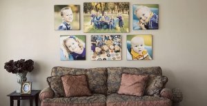 Коллаж из фотографий в интерьере