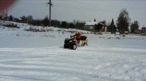 Покатушка зимой на  Квадроцикле Клуб квадрик 33