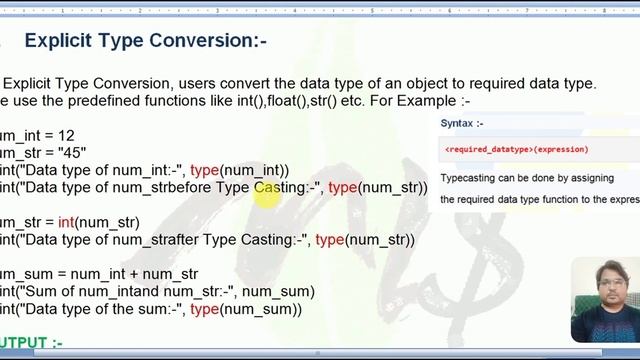 Python - Type Conversion & Type Casting Explanation