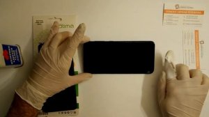 Samsung Galaxy A50 - поклейка защитного стекла.