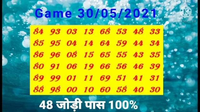 30/05/2021 SATTA KING GB GL DS GAME 100% PASS смотреть онлайн