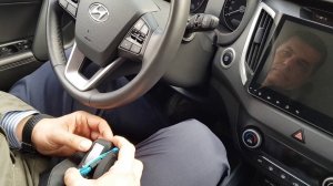 Хендай Крета с кнопкой Старт/Стоп. Защита от угона методом ретрансляции сигнала