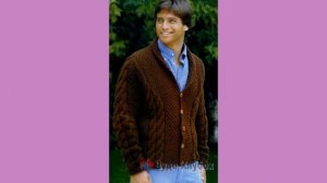 Вязаные жакеты для мужчин спицами