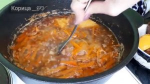 Узбекский плов из риса (лазер и хлопкого масло)