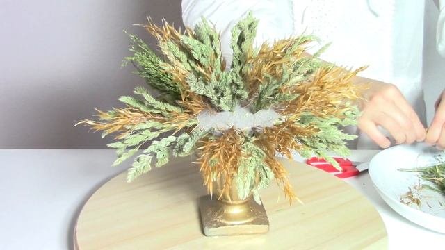 Как сделать композицию из сухоцветов | How To Make A Centerpiece Using Dry Flowers