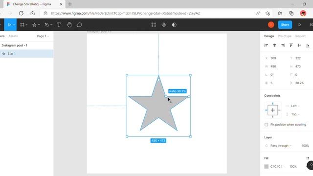 Change Star Ratio – Figma смотреть онлайн