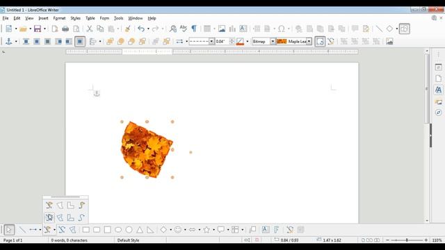 Drawing Toolbar Part-1 LibreOffice Writer Explore your imagination