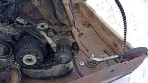 ЗАМЕНА ГРМ РЕМНЯ И МЕТКИ НА ДВИГАТЕЛЕ 4G63 Mitsubishi Galant 6