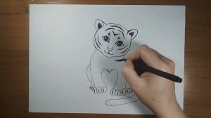 Как нарисовать Тигра легко и просто
