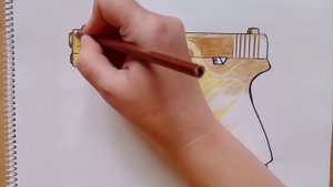 Как нарисовать пистолет G22 "RELIC" из стандофф2|| how to draw a gun from stadoff2