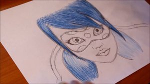 Speed drawing: Miraculous LadyBug(как нарисовать Леди Баг)