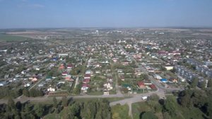 Город Сухиничи с высоты.