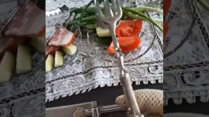 Сервировка стола антиквариатом#коллекция #винтаж