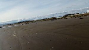 На пляже в Поронайске