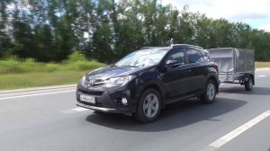 МЗСА 817701 и Тойота RAV 4. Универсальный прицеп с тентом 1,1м. ЦЛП АРИВА