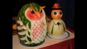 #25 "Carving" birds, vegetables, fruits Part 8 - "Карвинг" птицы из овощей, фруктов 8ч