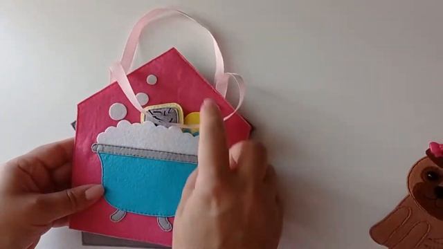 Развивающая книжка Домик из фетра Игрушка в дорогу