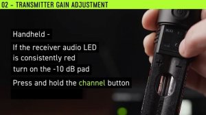 Shure BLX4R How To: Perform a Soundcheck