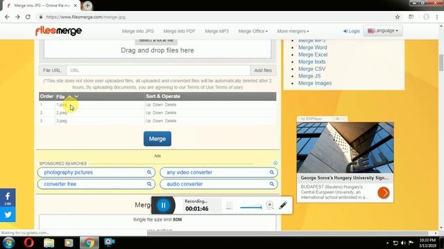 How to Merge Jpeg file online смотреть онлайн