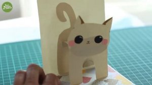 Котики объемные открытки. Творчество с детьми