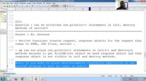 210 can we write or use out.println(-) statements in init, destroy methods of servlet | Servlet Tut
