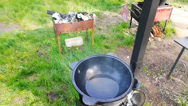 #55 Обжиг казана/ Первая жаренная картошка смотреть онлайн