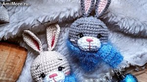 Амигуруми: схема Шар зайка. Игрушки вязаные крючком.