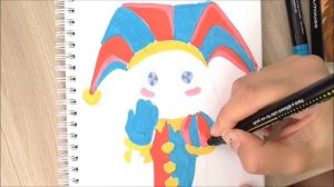 How To Draw Pomni from The Amazing Digital Circus _ Cute Easy Drawing Tutoria