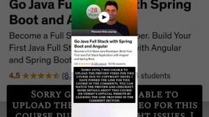 Go Java Full Stack with Spring Boot and Angular