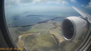 Landing at Jardines del Rey Airport (Cuba Cayo Coco)