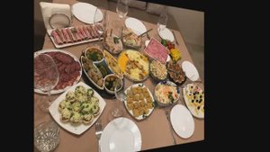 Мой праздничный стол на день рождения: салаты и закуски