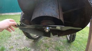 Роторная косилка на больших колесах своими руками