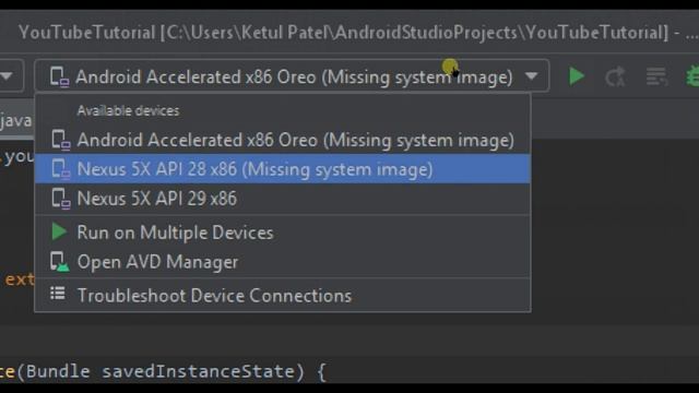 Solved - Cannot Find AVD System Path in Android Studio | Tech Tutorial смотреть онлайн