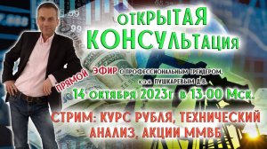 СТРИМ: КУРС РУБЛЯ, ТЕХНИЧЕСКИЙ АНАЛИЗ, АКЦИИ ММВБ