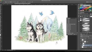 How to Create a Watercolor Painting Effect with Photoshop - Photoshop Tutorial