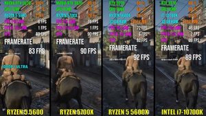 RYZEN 5 5600 vs RYZEN 7 5700X vs RYZEN 5 5600X vs i7-10700K | Test in 6 Games