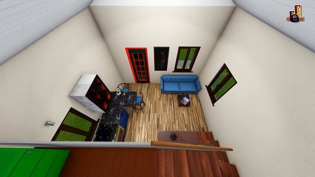 ПРОЕКТ дома 7х4 с мансардой. РАСЧЕТ стоимости. house project. Планировка