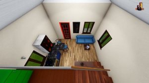 ПРОЕКТ дома 7х4 с мансардой. РАСЧЕТ стоимости. house project. Планировка